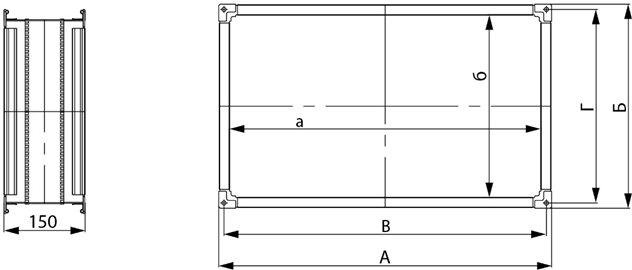 Структурная схема гибкой вставки B